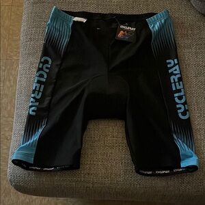 Cycleray Black and Blue Cycling Shorts
